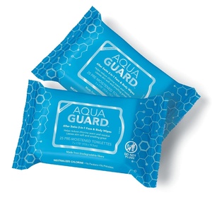 image:imageAQUA GUARD AfterSwim Face amp Body Wipes  Neutralize chlorine scent and residue  Moisturizing RINSEFREE Formula 2 Packs of 252