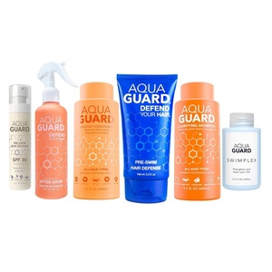 image:imageAQUA GUARD Swimmers Essential Hair Protection Bundle  Prevents Chlorine Damage  Softens Hair While Swimming  Color Safe Leaves Hair Smelling Great  Made in CaliforniaSwim Hair Rescue Kit Pack of 6